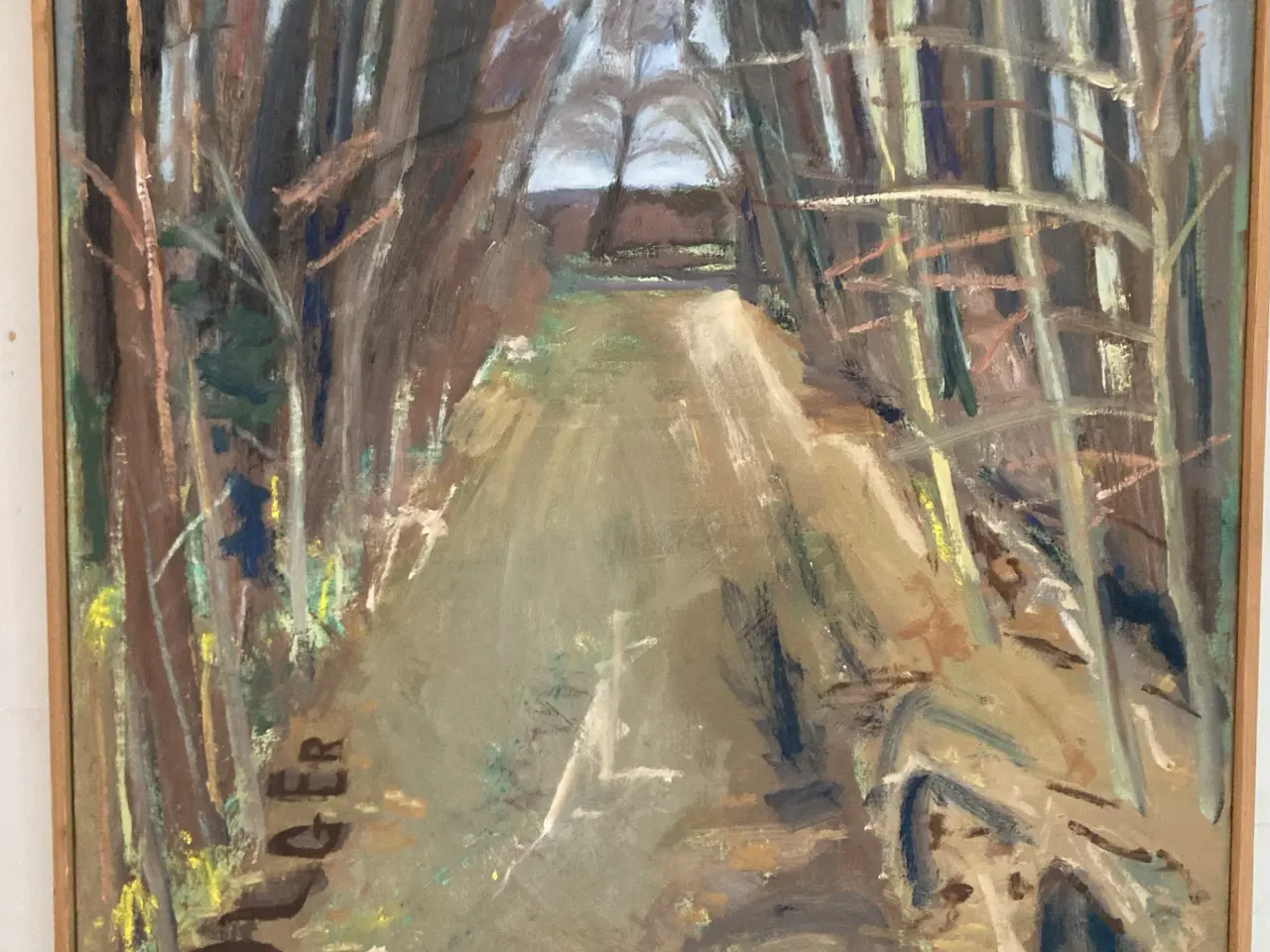 Billede 1 - Oliemaleri holger lund kofod motiv fra Bornholm