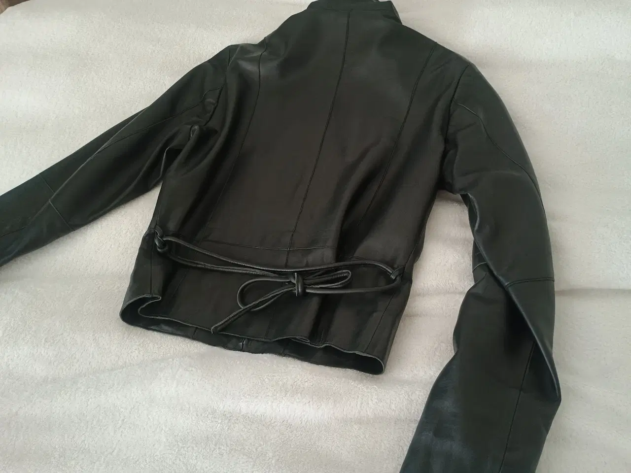 Billede 2 - Skindjakke, ægte, sortbrun, small