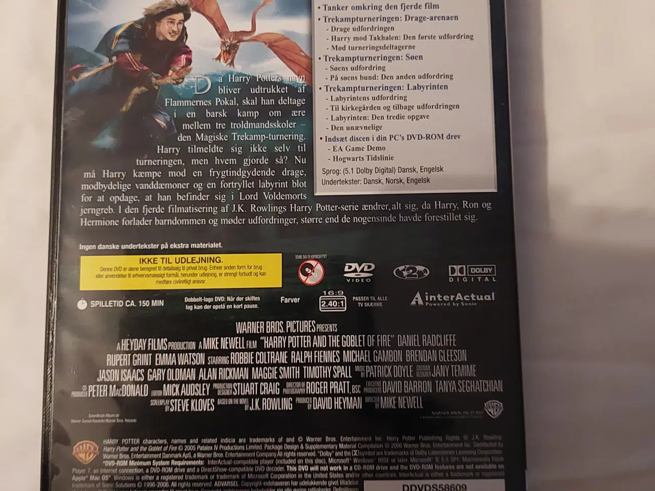 Billede 9 -  Harry Potter DVD forskellige