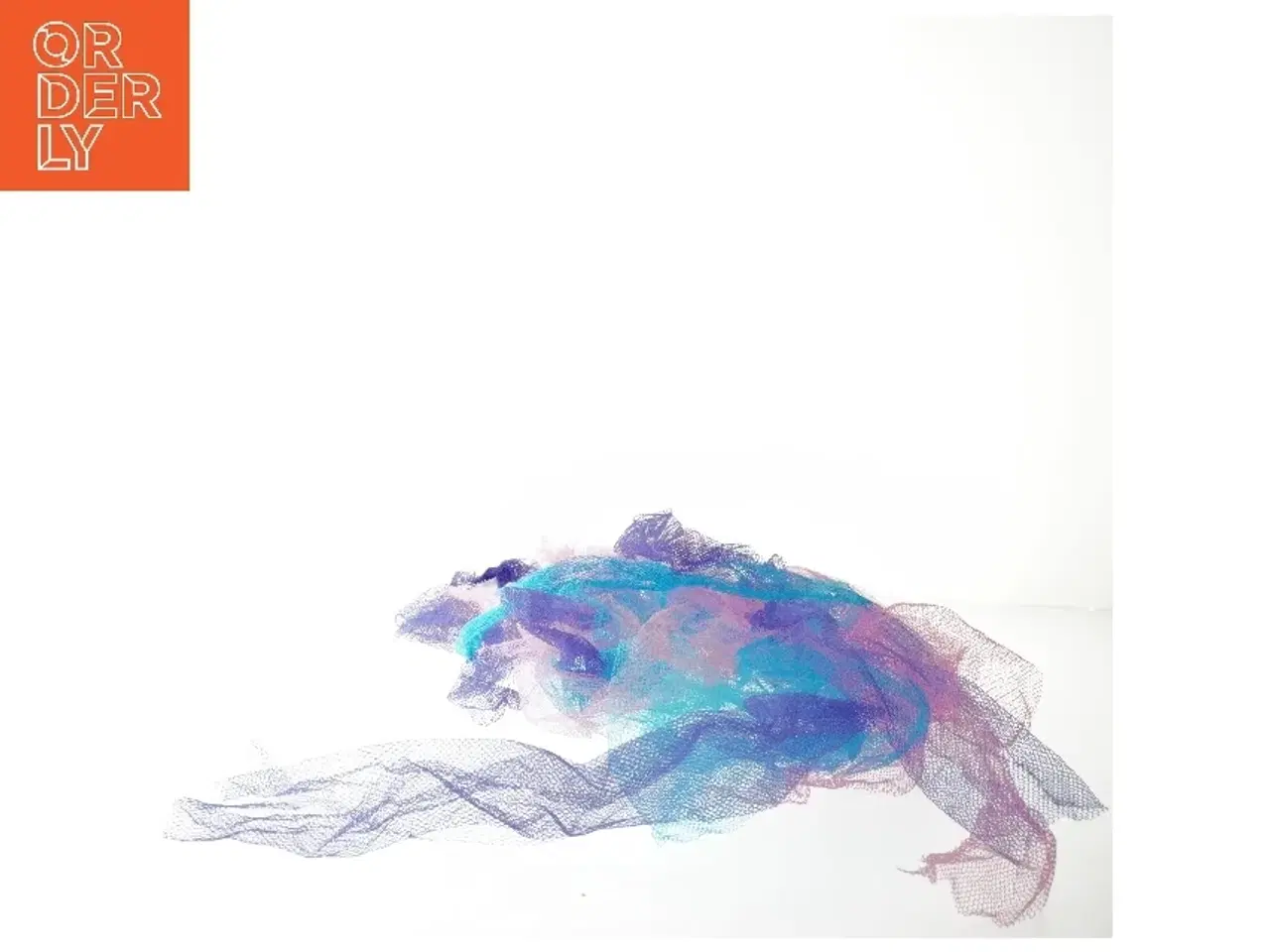 Billede 3 - Let net og stof i flere farver (str. Ø 30 cm)