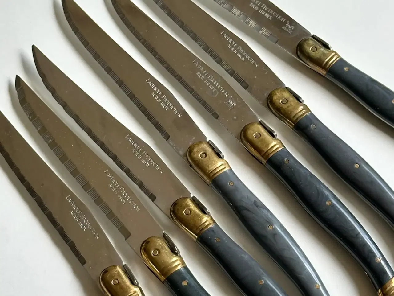Billede 2 - Laguiole knivsæt, 7 stk samlet
