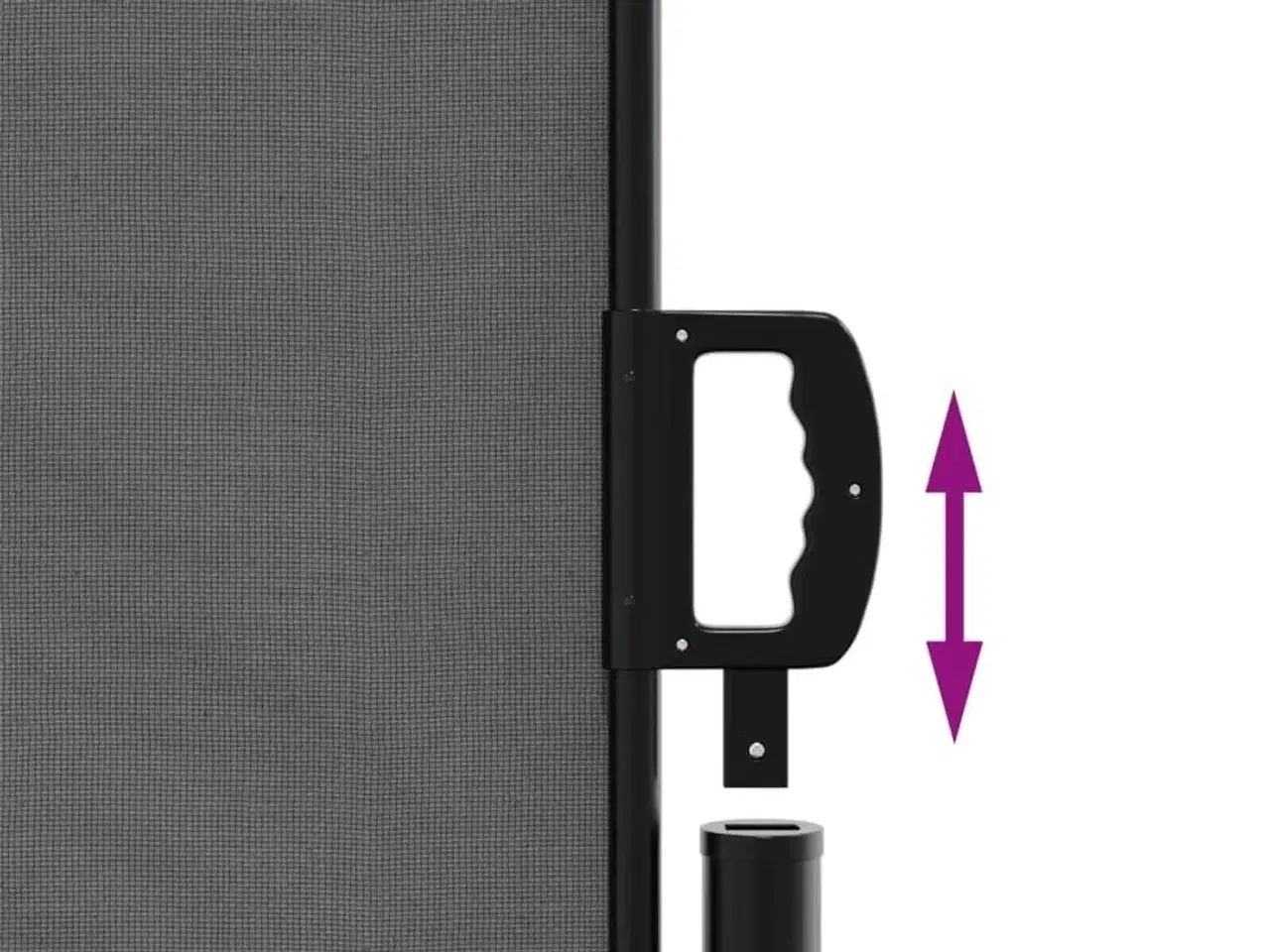 Billede 6 - Udtrækkelig sidemarkise antracit 140x500 cm