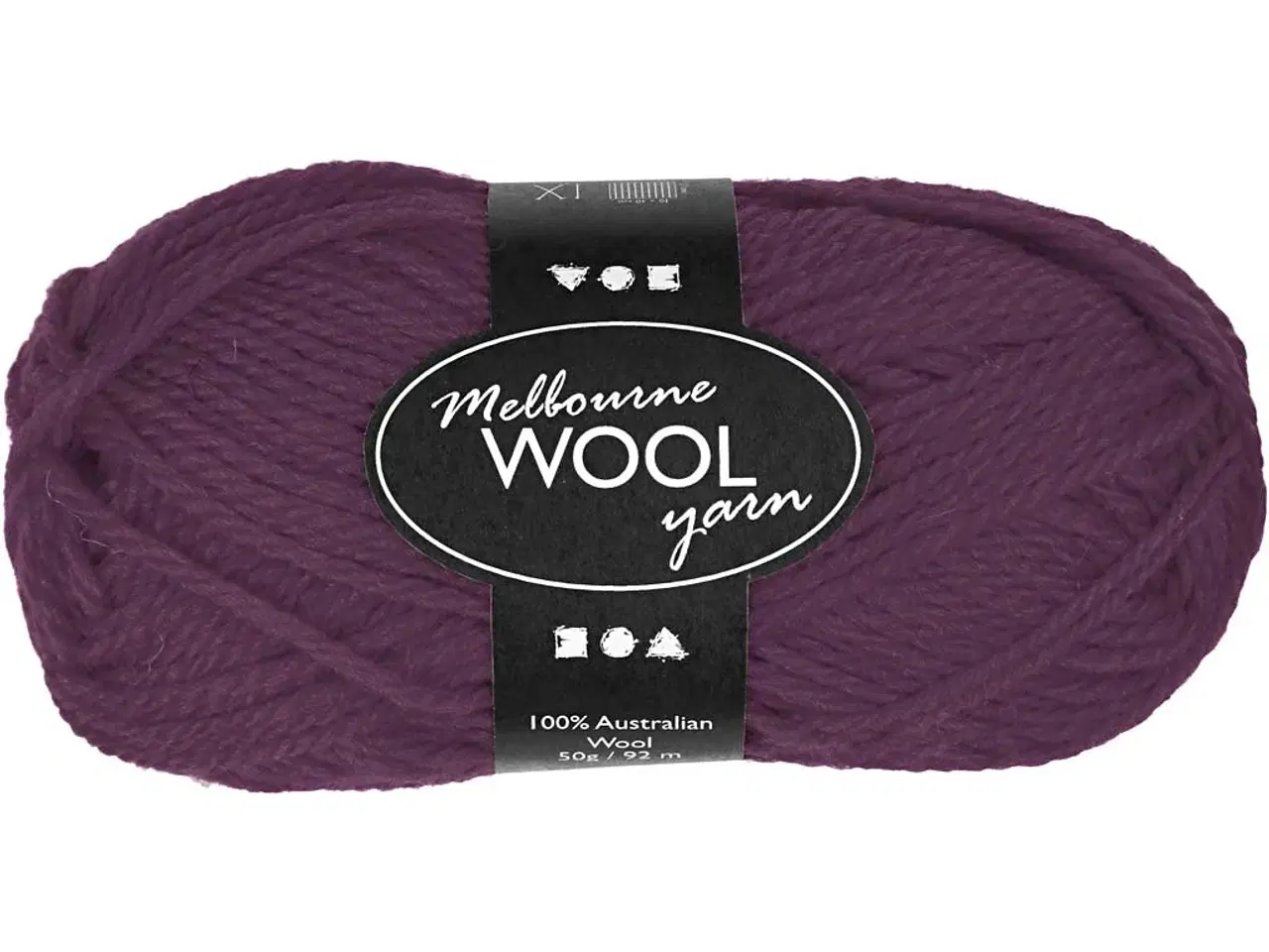 Billede 1 - Melbourne Uldgarn, L: 92 M, lilla, 50g/ 1 ngl.