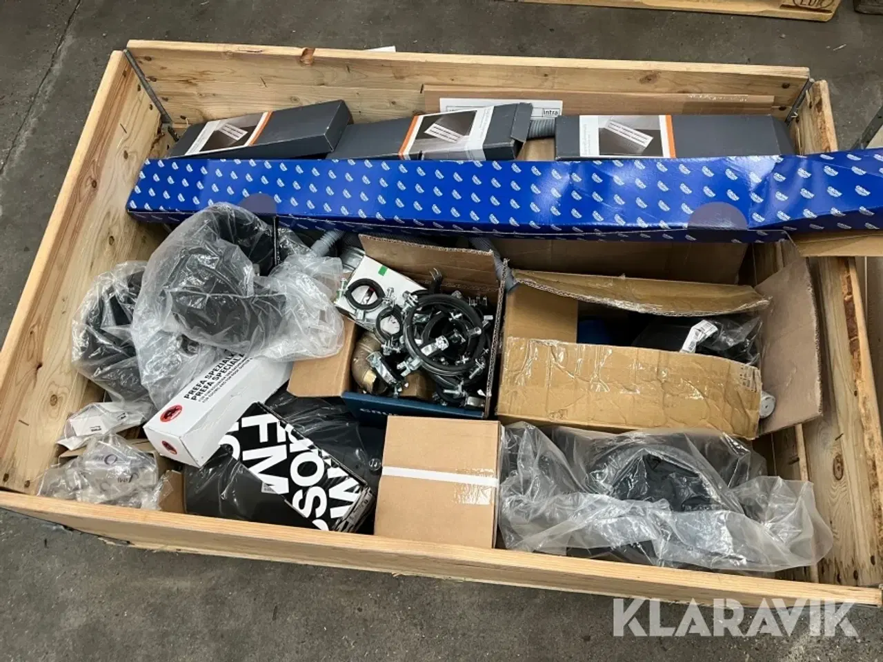 Billede 3 - Lot - unidrain, håndklædetørrer, rør og øvrigt - 2 paller