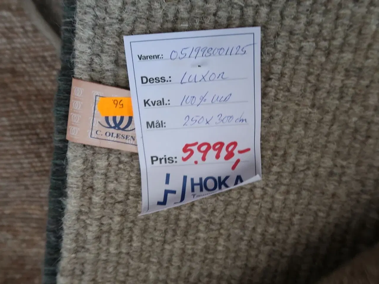 Billede 4 - Gulvtæppe LUXOR Uld