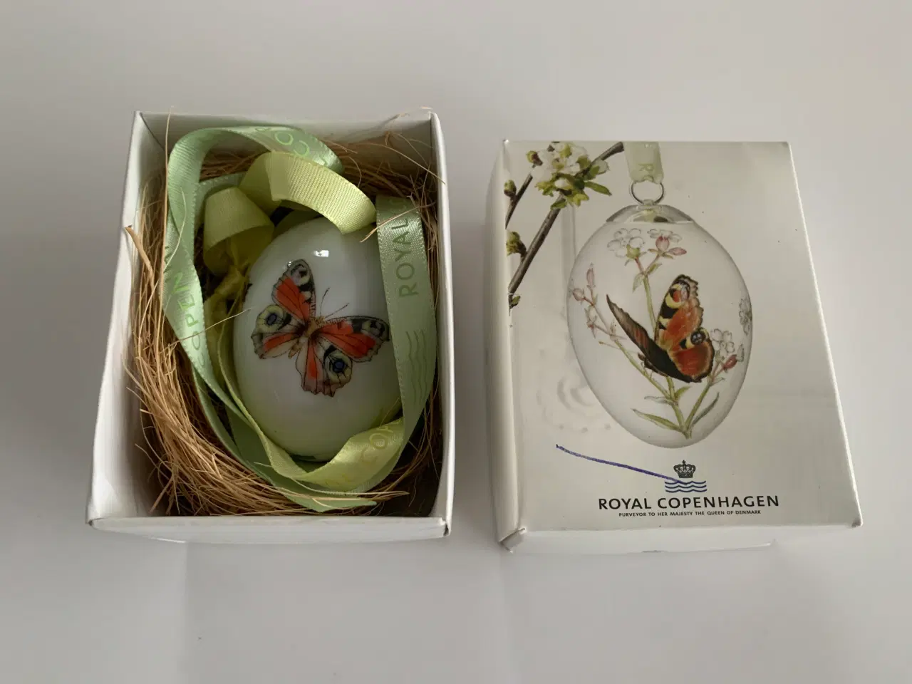 Billede 1 - Royal Copenhagen porcelæns påske æg, Dagpåfugleøje