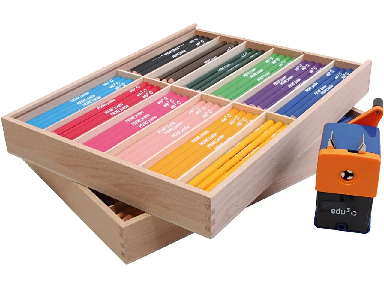 Billede 1 - Edu Kraftige Farveblyanter - 24 stk. Ass. Farver