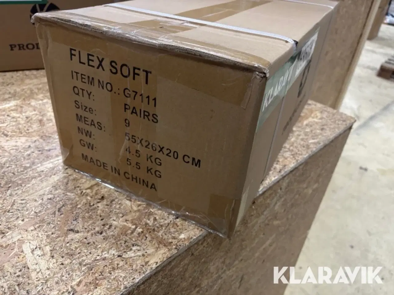 Billede 3 - Arbejdshandsker Flex soft Størrelse 9 - 240 par. i alt