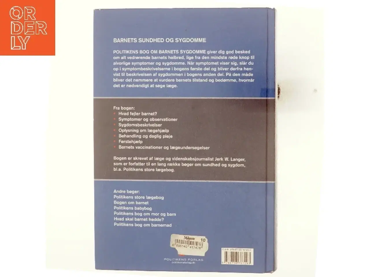 Billede 4 - Politikens bog om barnets sygdomme af Jerk W. Langer (Bog)
