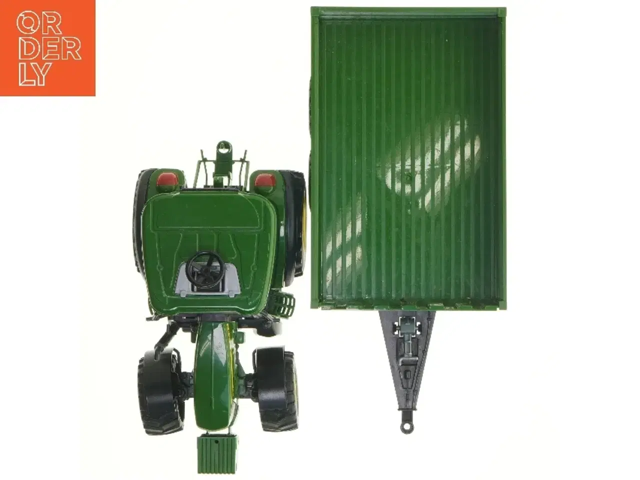 Billede 7 - Buder traktor med vogn - John Deere (str. 25x15 cm)