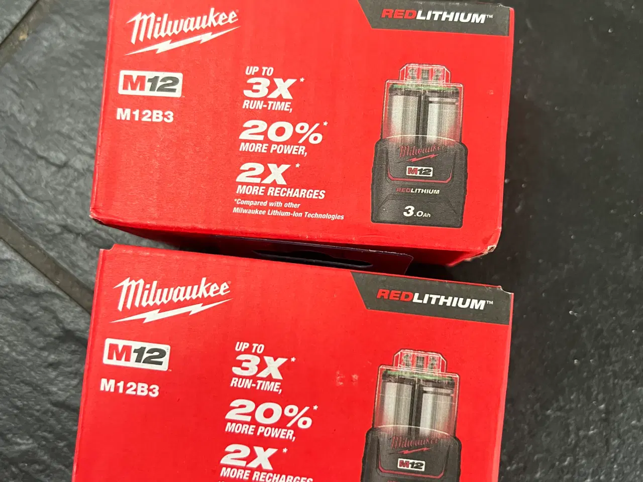 Billede 1 - Milwaukee batterier M12 3ah