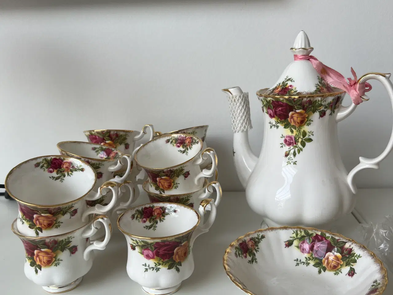 Billede 1 - Kaffestel Landsbyrose Royal Albert Countryrose