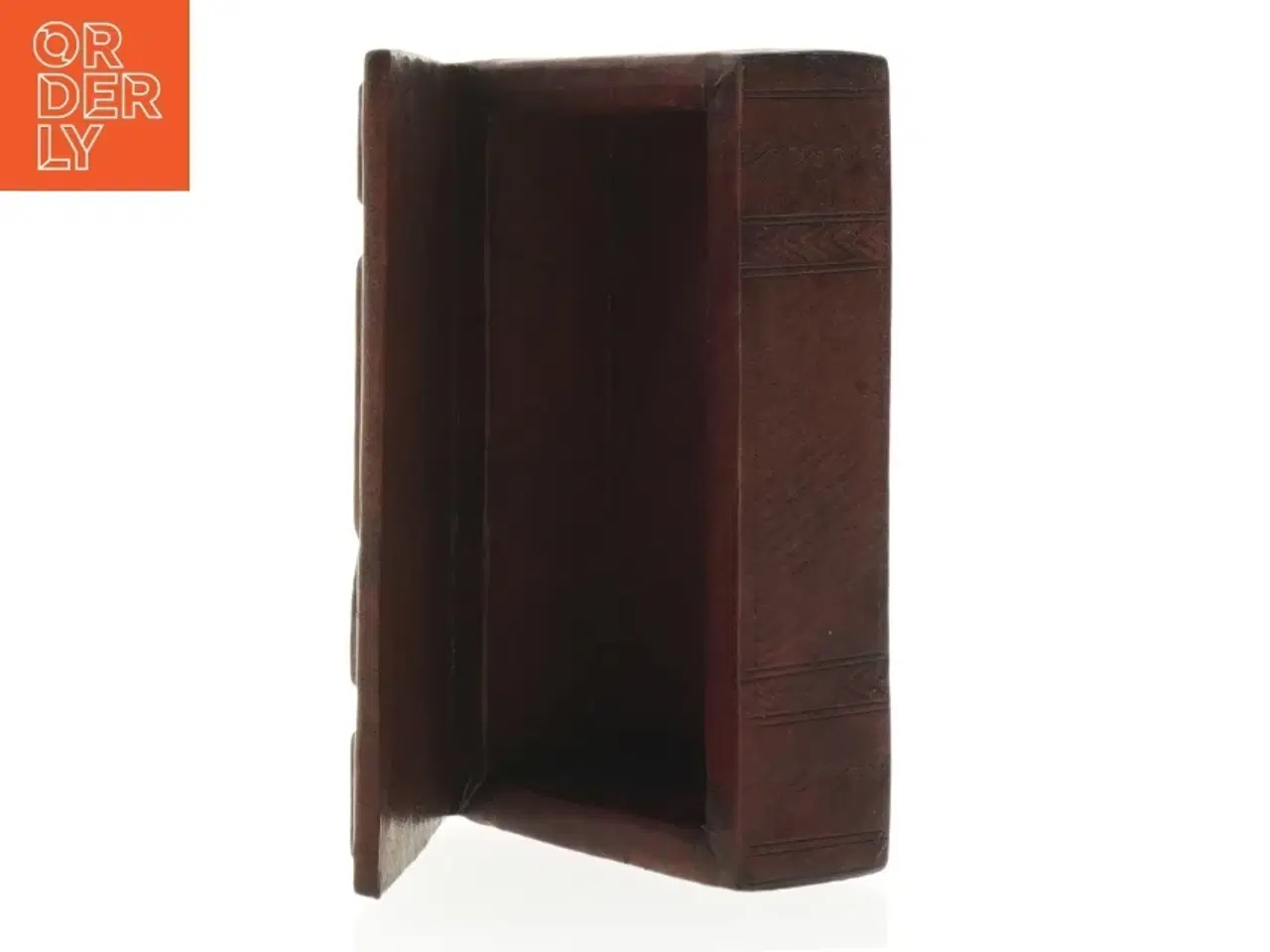 Billede 2 - Træ-æske beklædt med skind