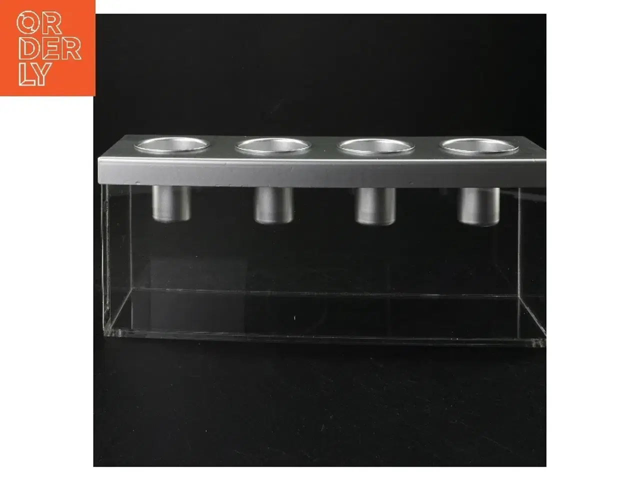 Billede 1 - Fyrfadsstage i metal og akryl