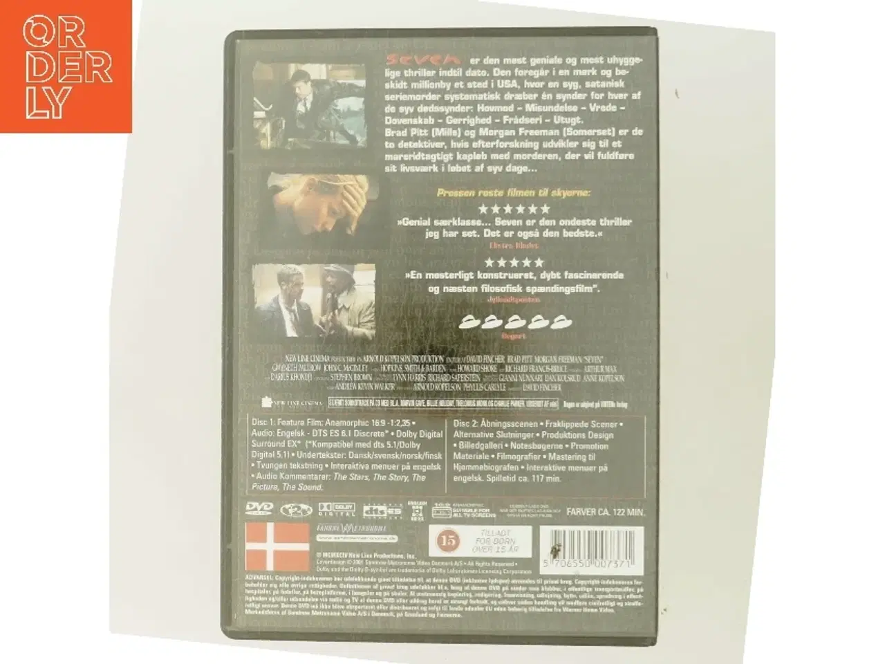 Billede 3 - Seven - med Extra Materiale+ med Brad Pitt (DVD)