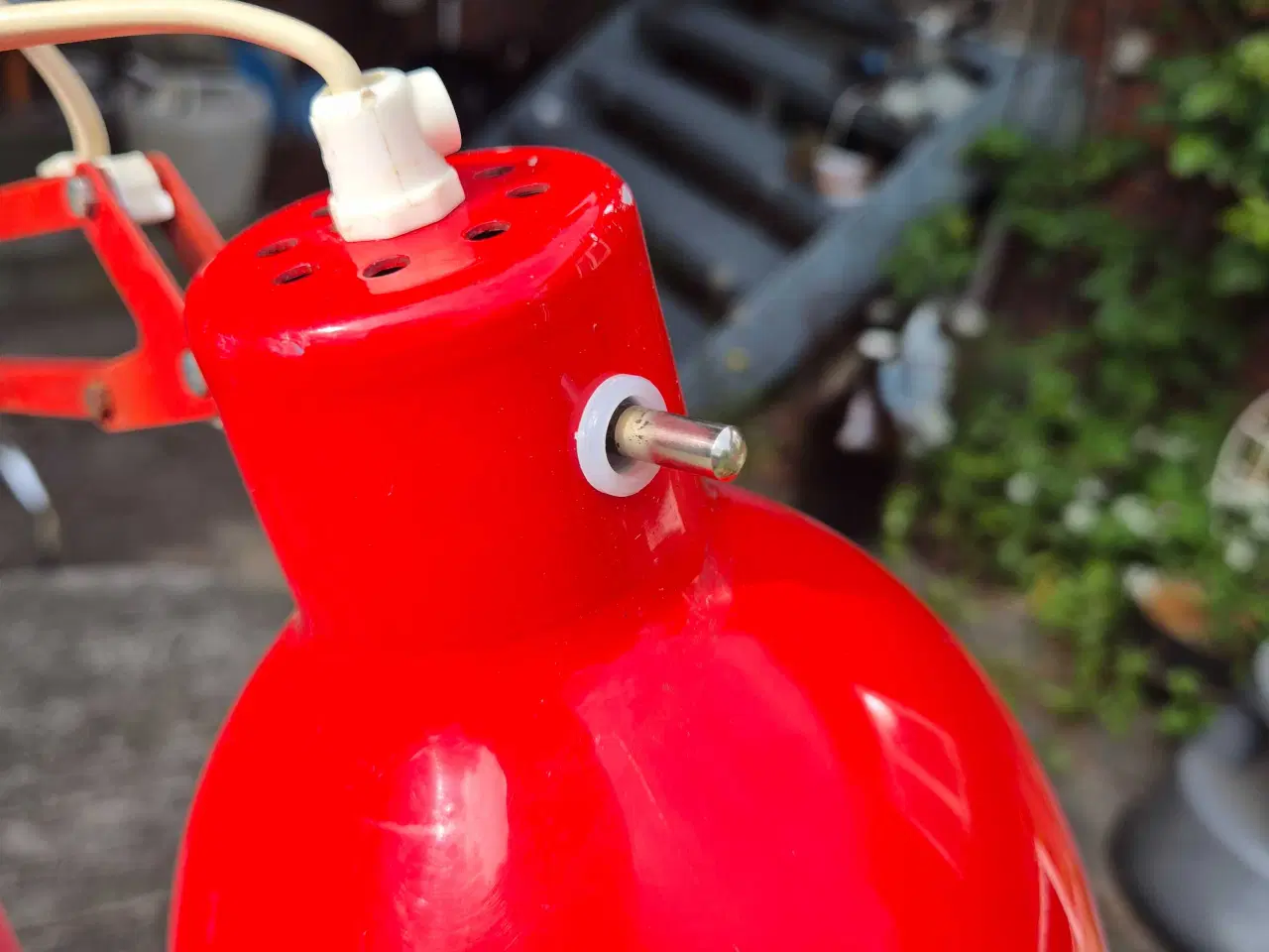 Billede 3 - Arkitektlampe med patina, buler og fleksibel fod 