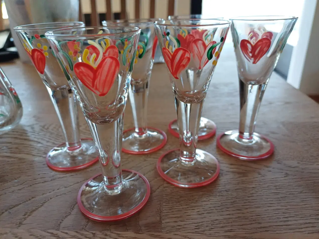 Billede 3 - Klukflaske m. 6 glas - Holmegård