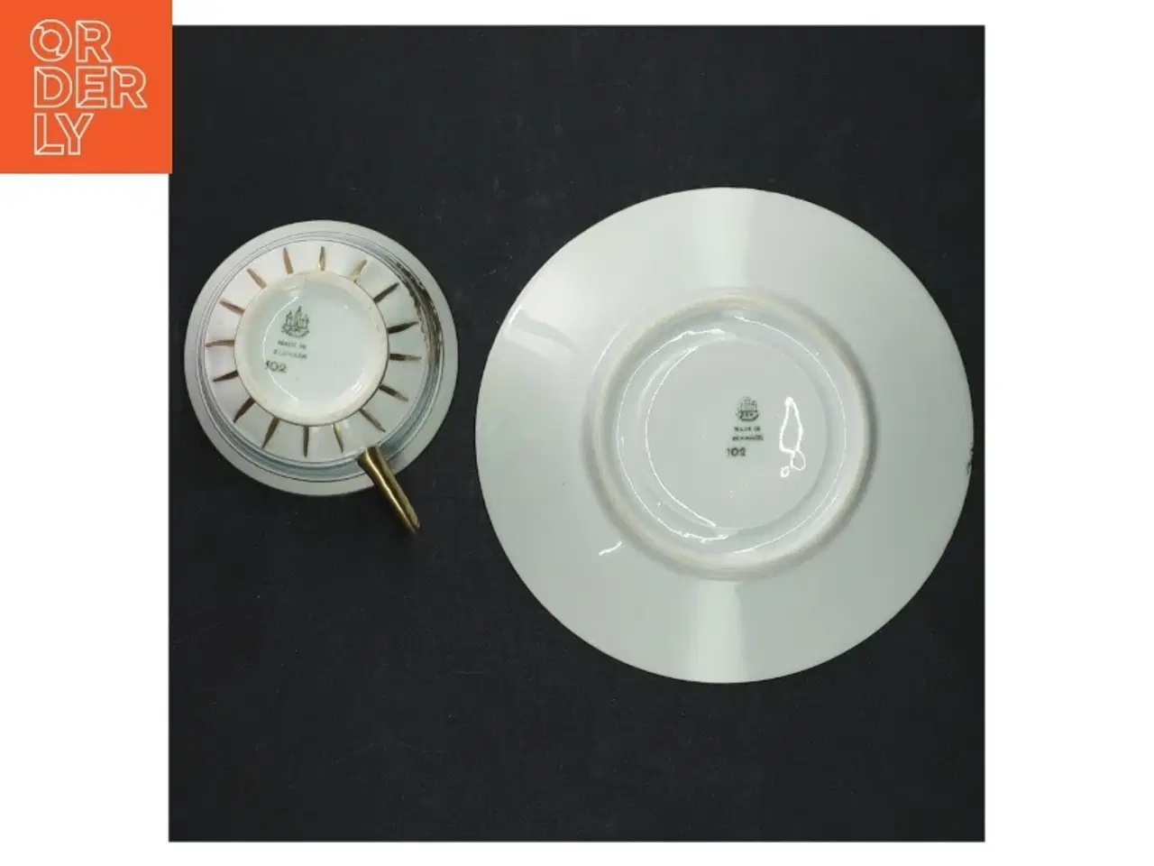 Billede 2 - Porcelænskop og underkop fra B&G (str. Ø 7,5 cm h 7 cm. ø. 13 cm)
