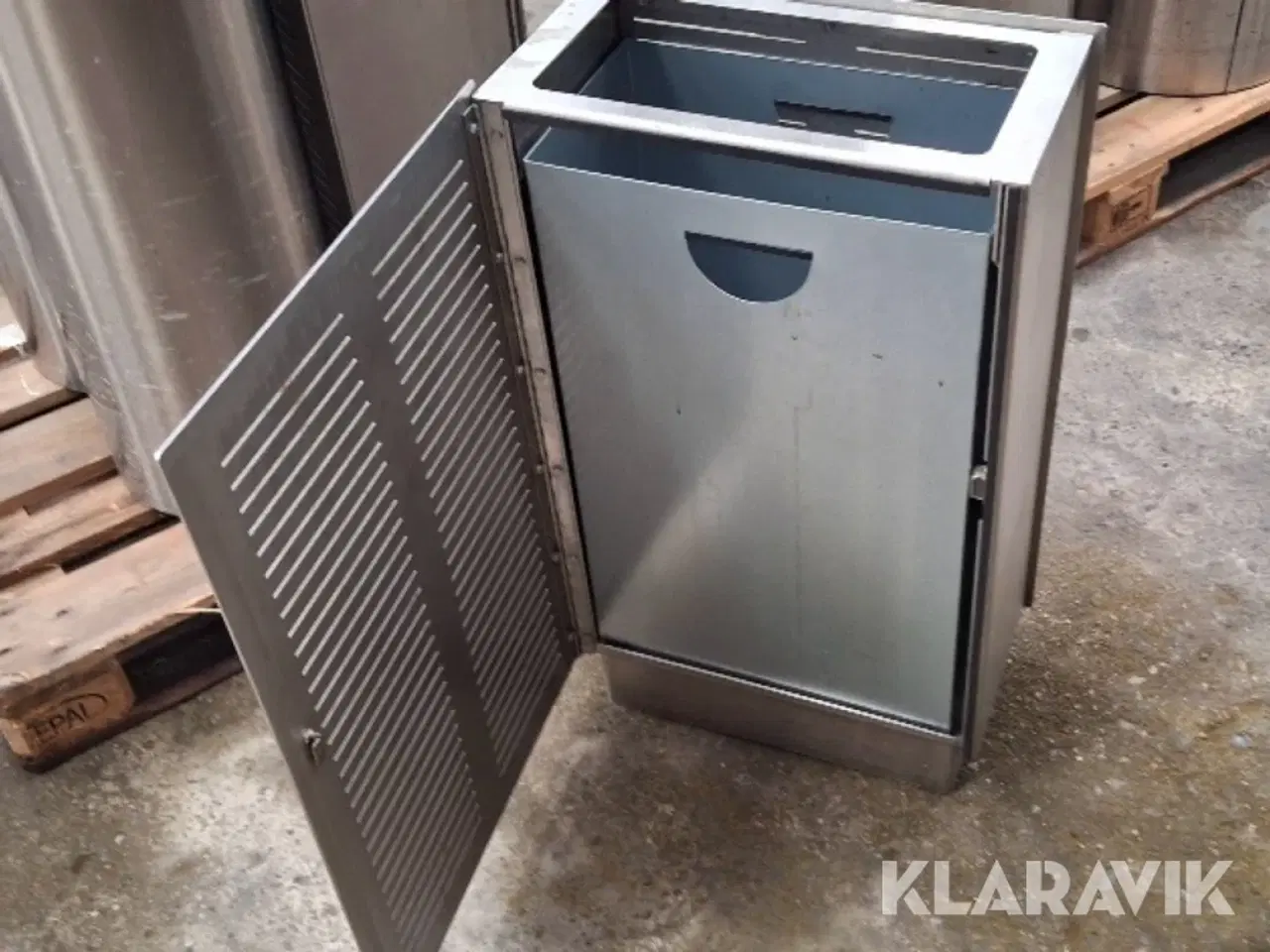 Billede 1 - Skraldestativer rustfri stål 5 styk