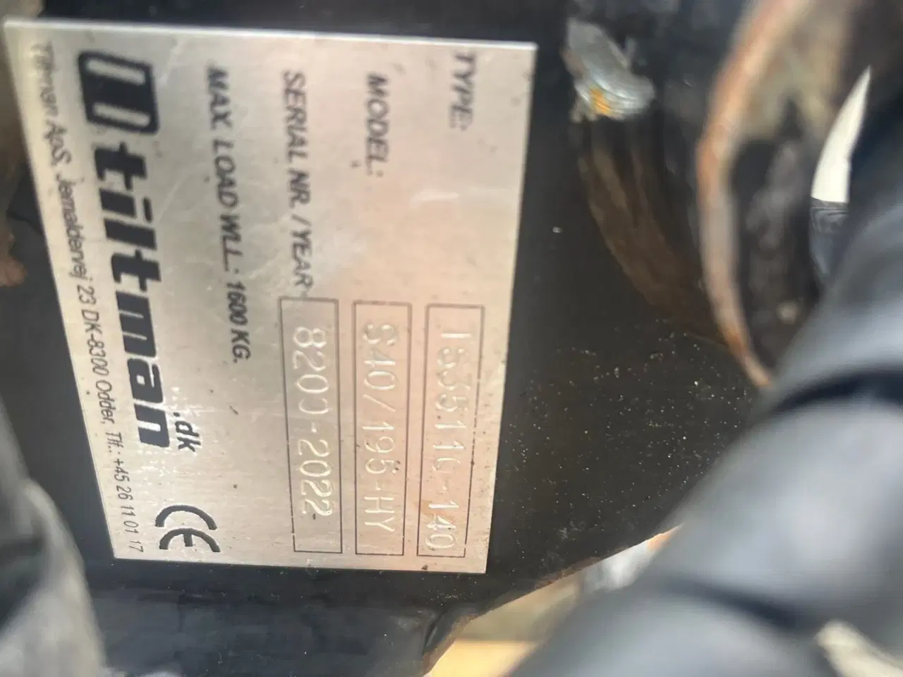 Billede 6 - Tiltman Timtman fæste med Hydraulisk s40 fæste