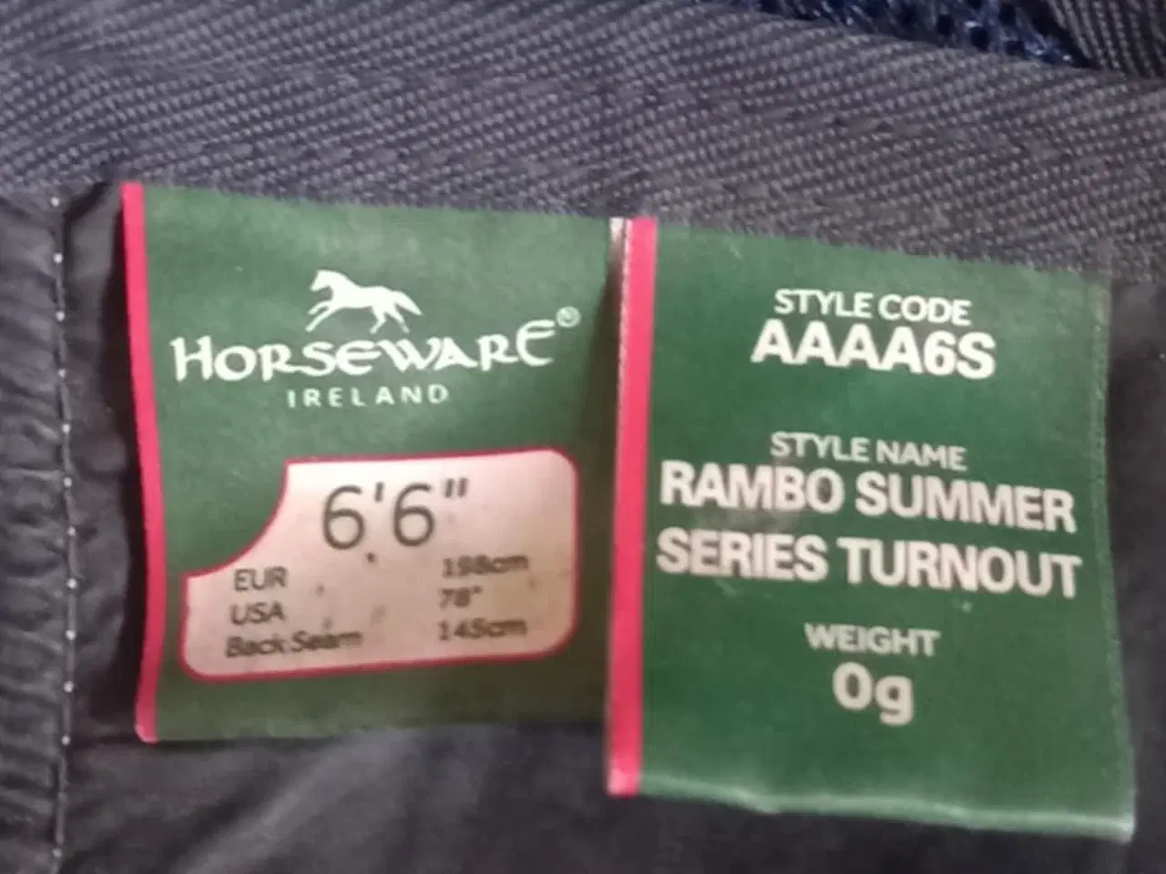 Billede 4 - Horseware Rambo Summer Serie