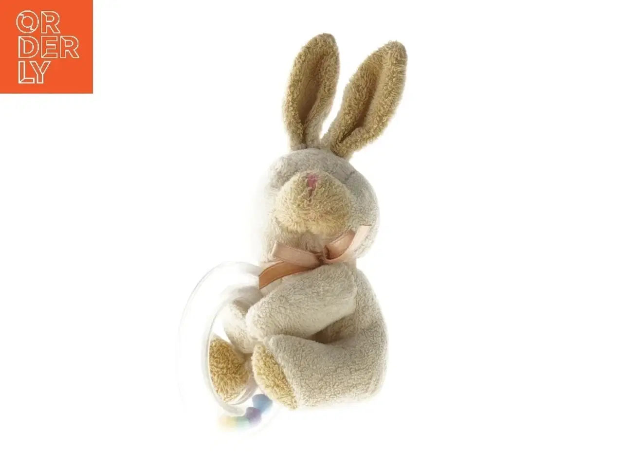 Billede 1 - Kaninfigur med rangle (str. 18x12 cm)