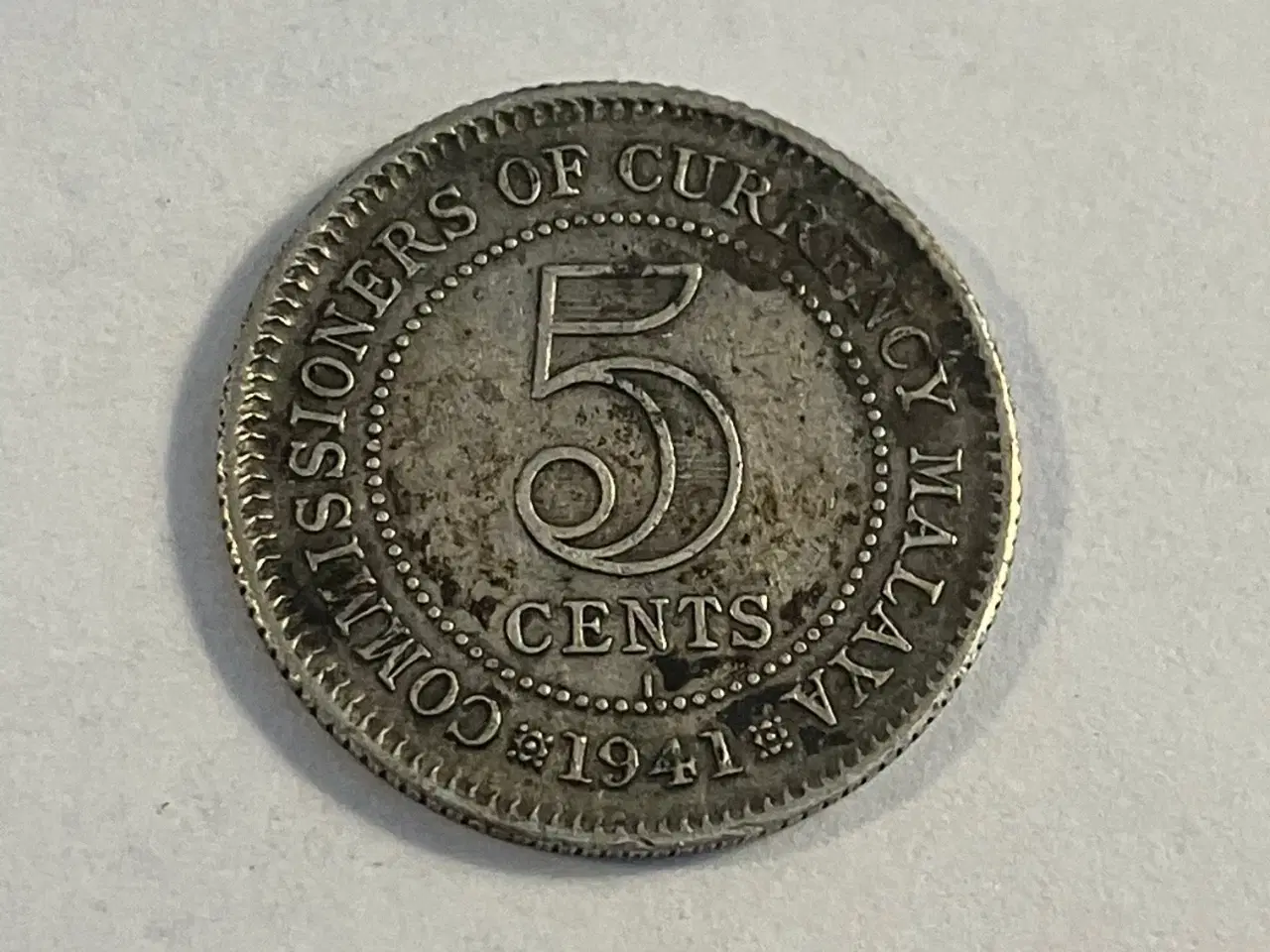 Billede 1 - 5 Cents Malaya 1941