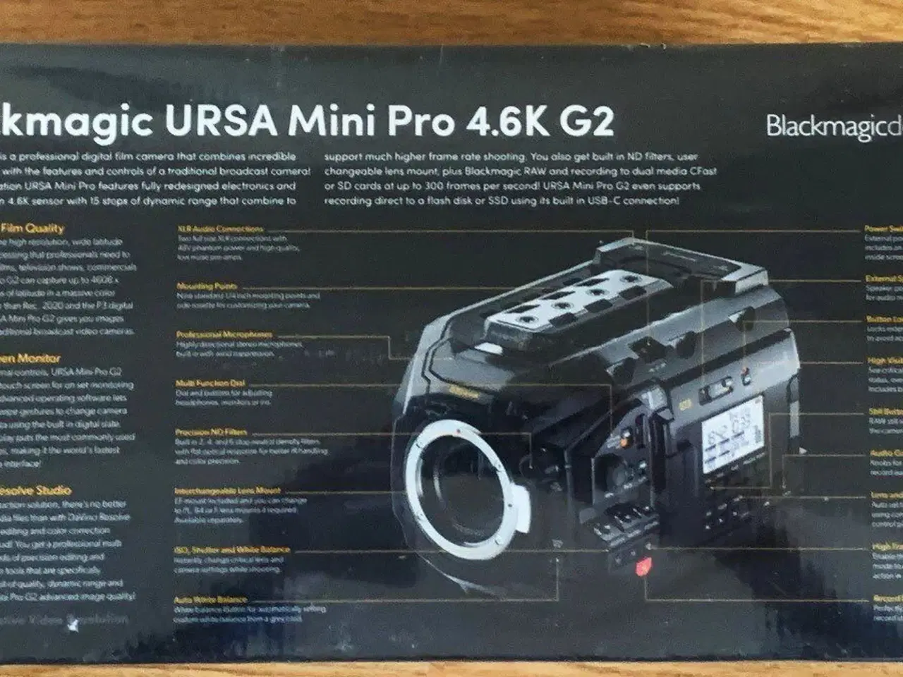 Billede 2 - NY Blackmagic URSA Mini Pro 4.6K G2