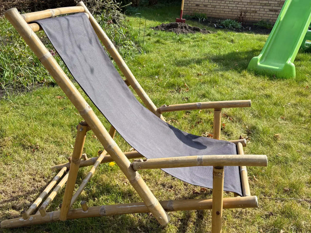 Billede 2 - 2 solstole/strandstole i bambus