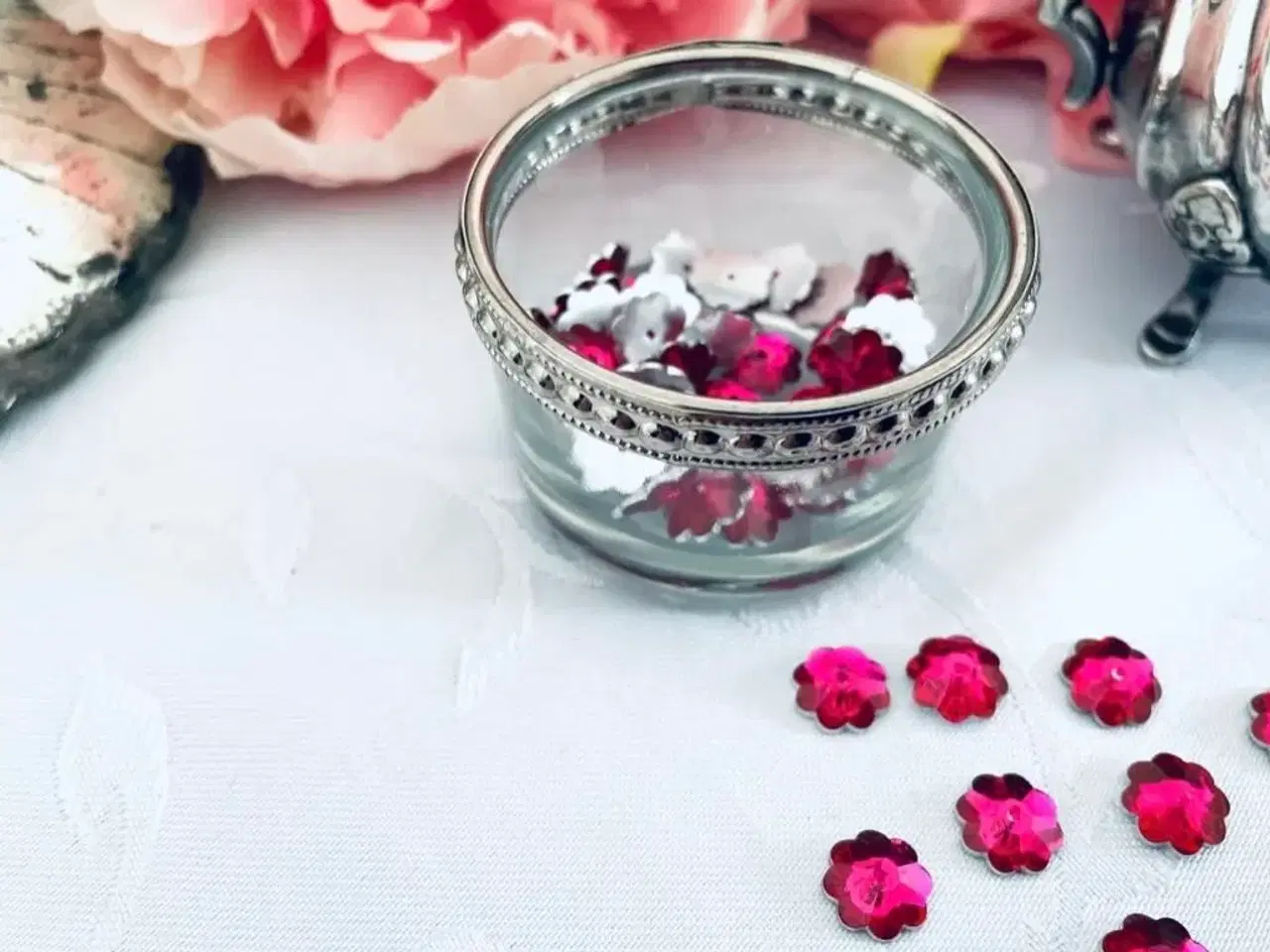 Billede 3 - Blomster pink dekoration/ hobby 