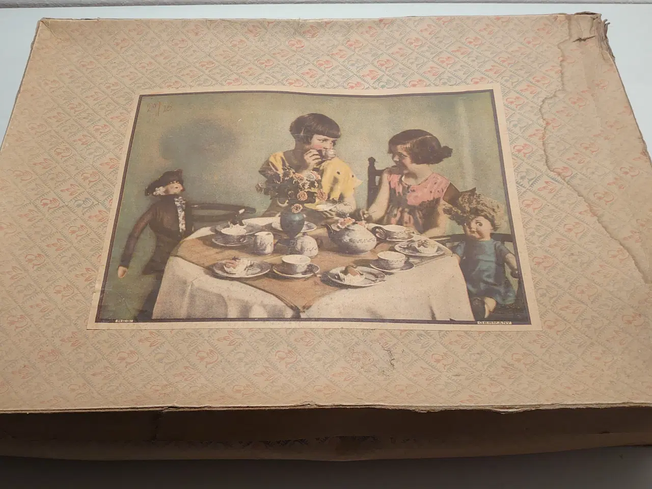 Billede 5 - Gammelt dukkestel i orig. kasse. Ca.1930-40