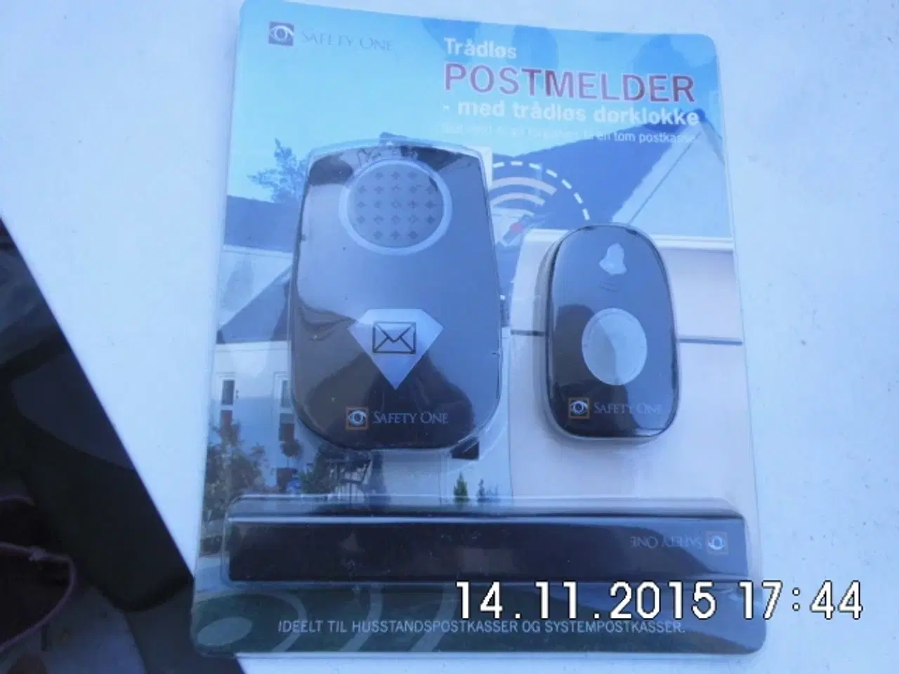 Billede 1 - Safety One trådløs postmelder med dørklokke