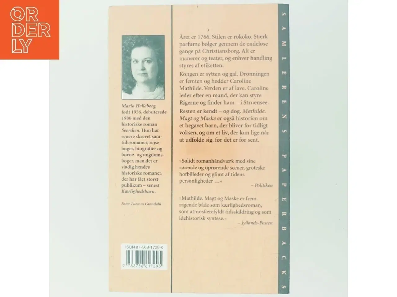 Billede 3 - Mathilde, magt og maske : roman af Maria Helleberg (Bog)