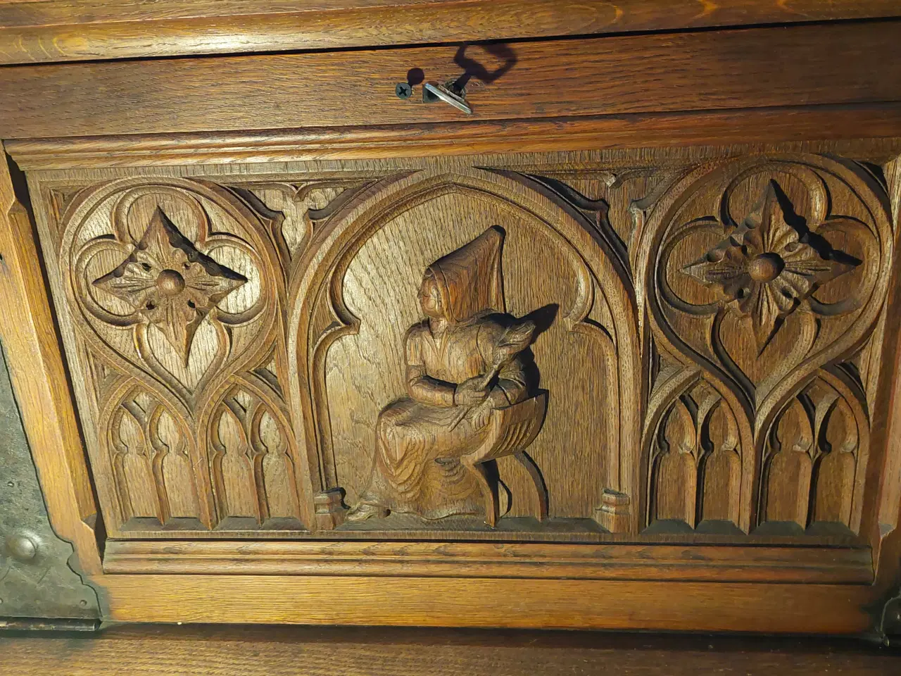 Billede 2 - antikke møbel skrin i barokstil