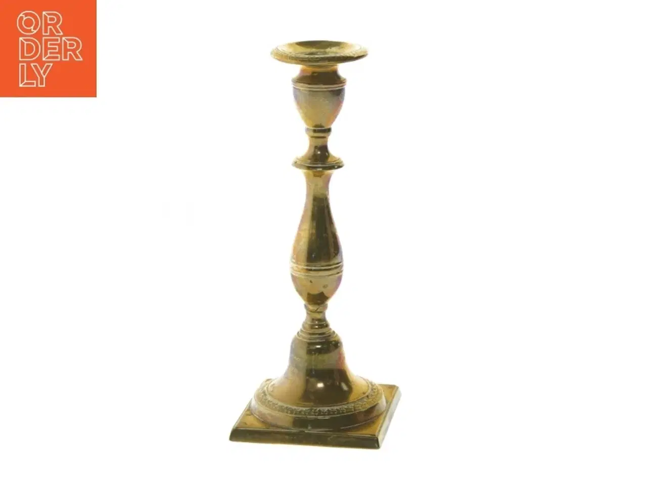 Billede 1 - Messing lysestage (str. 23 cm)
