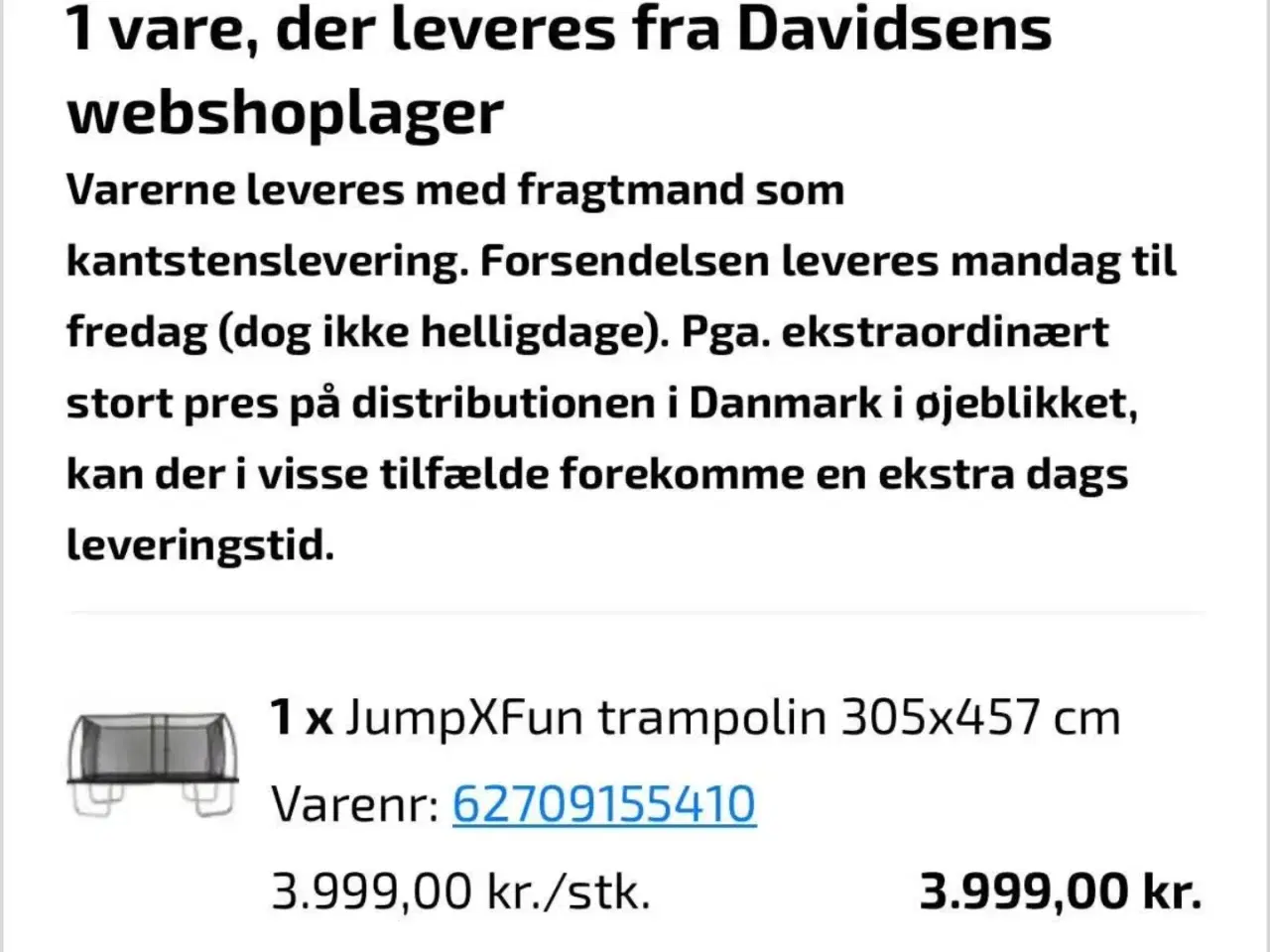 Billede 6 - JumpXfun Kvalitets trampolin.