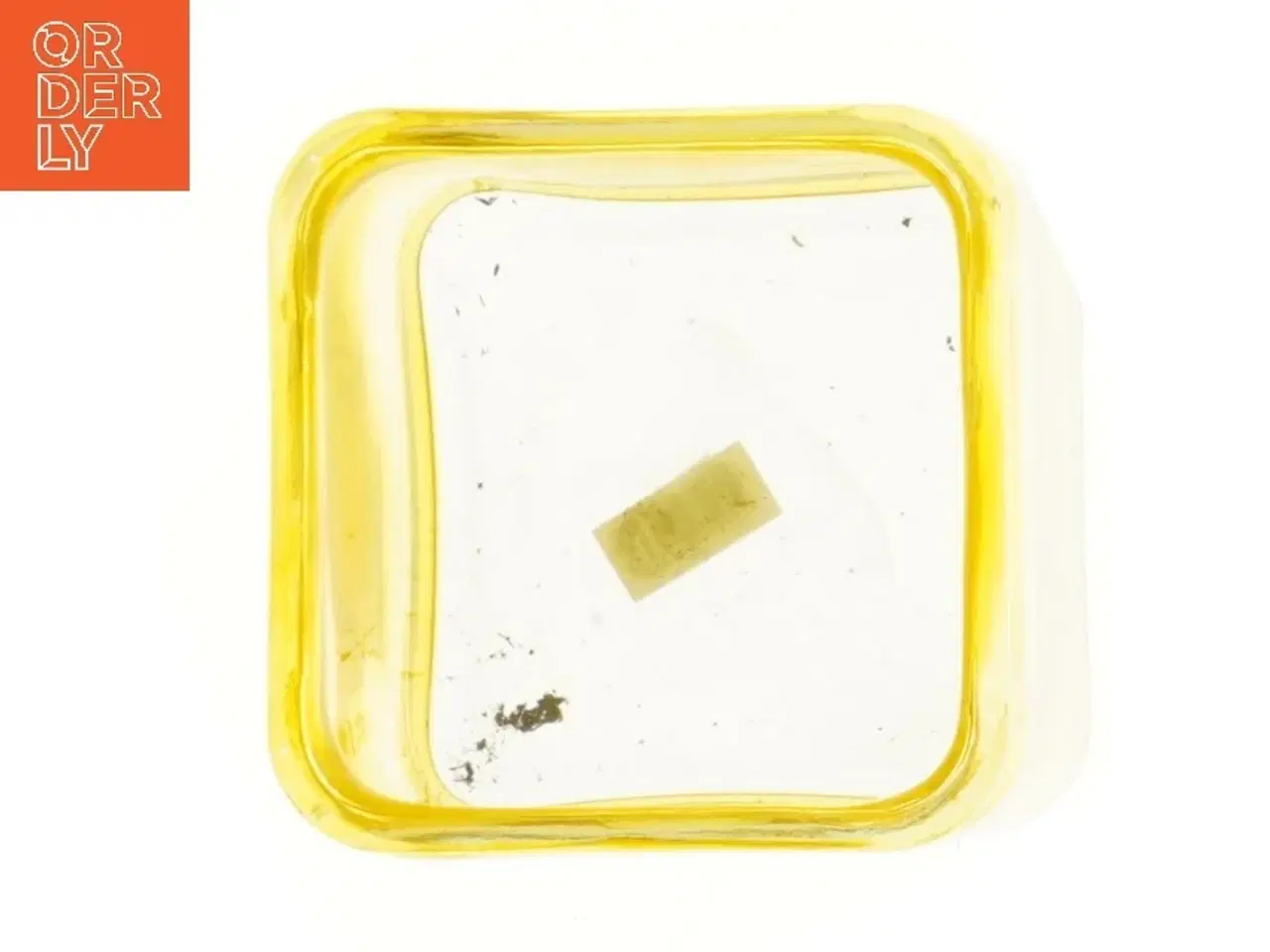 Billede 2 - Gul glasvase (str. 12x12x12 cm)