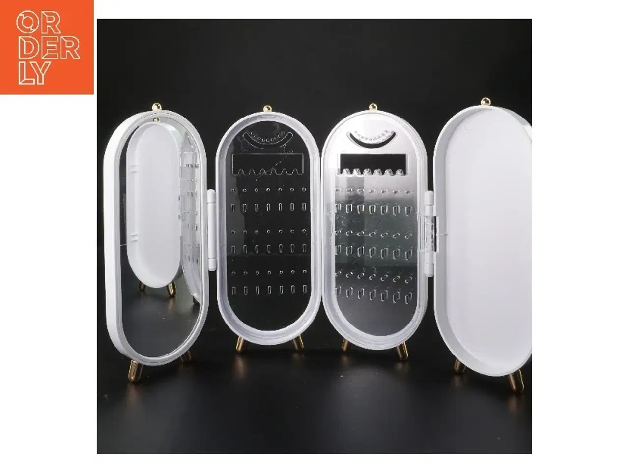 Billede 2 - Smykkeholder med guldfødder (str. 23,5x12 cm)