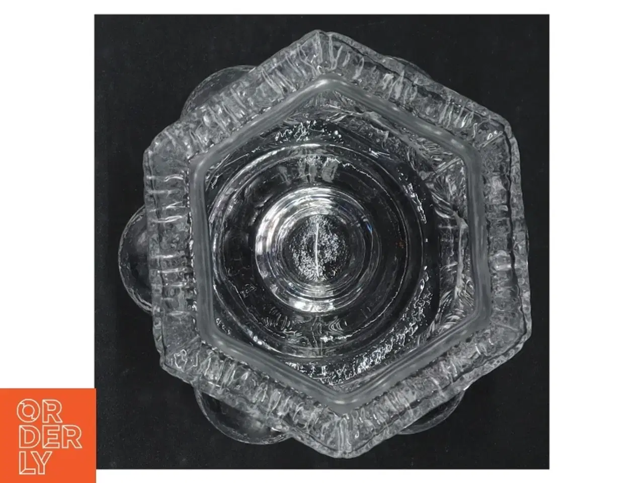 Billede 2 - Glas bæger/vase (str. H. 8 cm. ø. 10,5 cm)