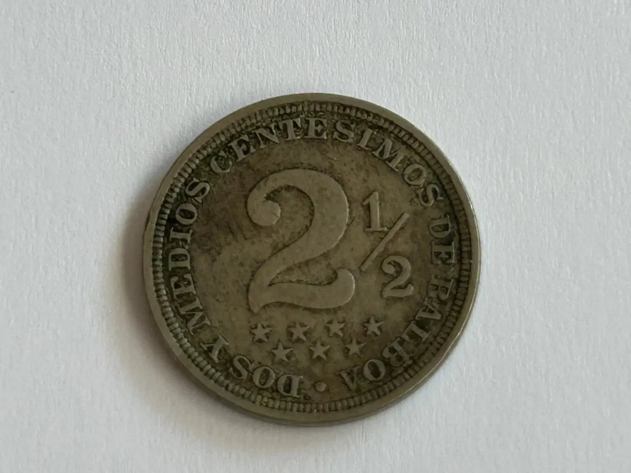 Billede 1 - 2 1/2 Centesimos Panama 1907