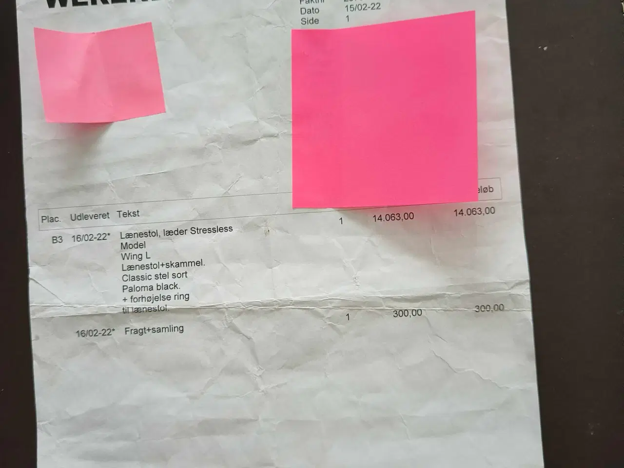 Billede 5 - Stressless sort stol og sort stel.