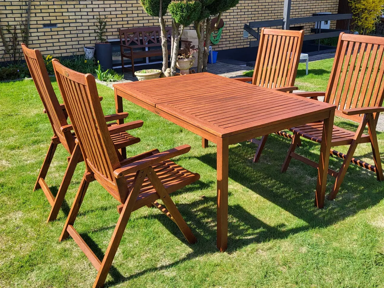 Billede 1 - Havemøbelsæt ægte teak 