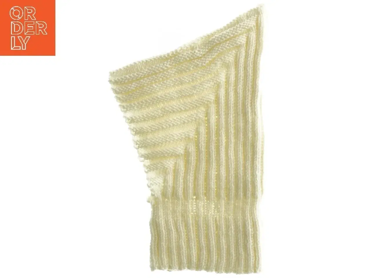 Billede 2 - Råhvid strikket tør babyhue 1-3 mdr.