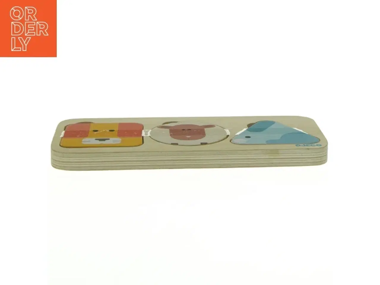 Billede 3 - Djeco Træpuslespil med Dyremotiver fra Djeco (str. 22 x 10 cm)