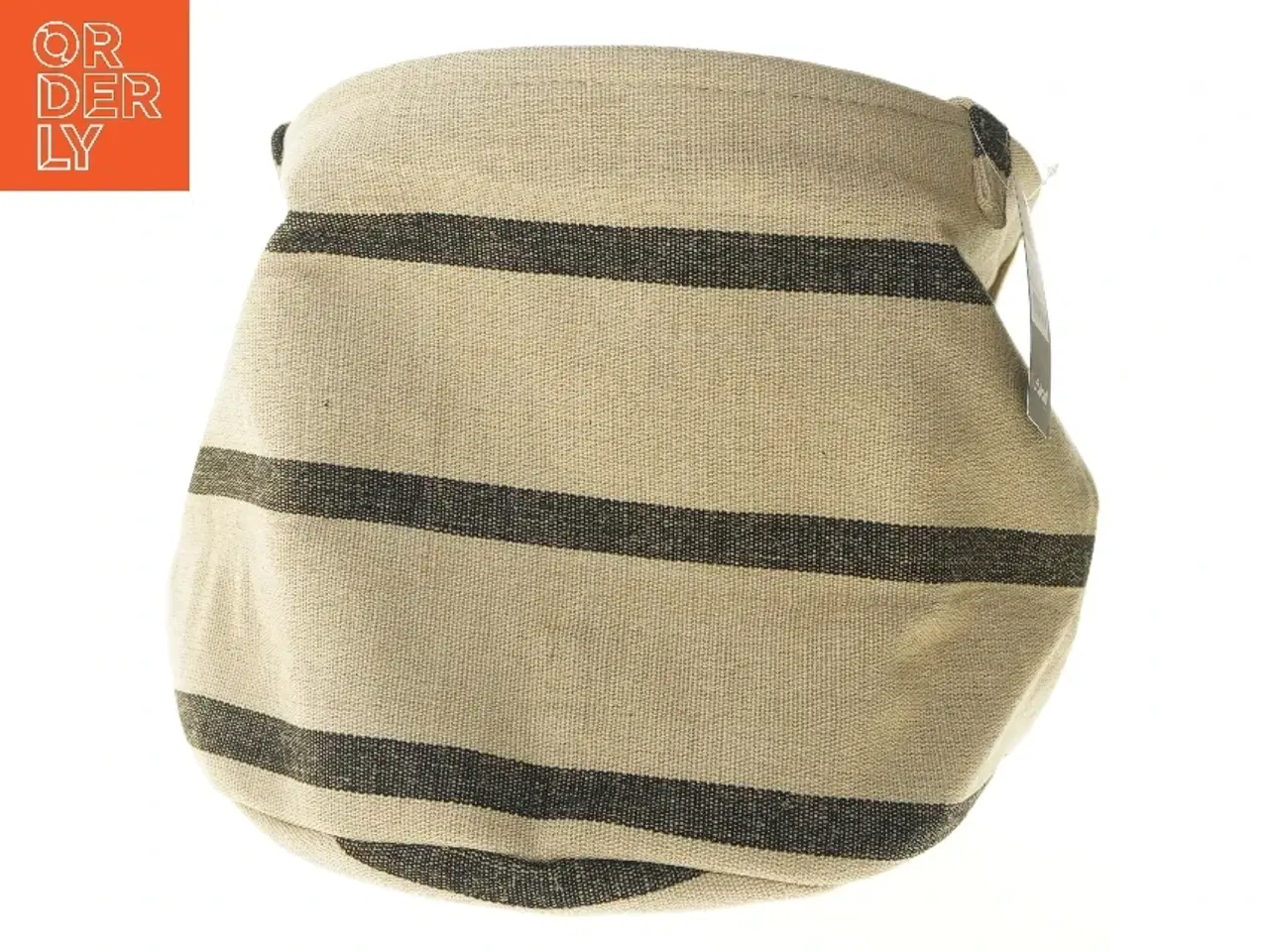 Billede 1 - Sødahl stribet opbevaringskurv (str. Ø 32,5 cm længde 28 cm)