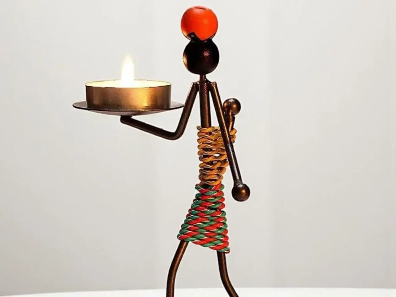 Billede 1 - * Lækker fyrfadsstage - i afrikansk stil