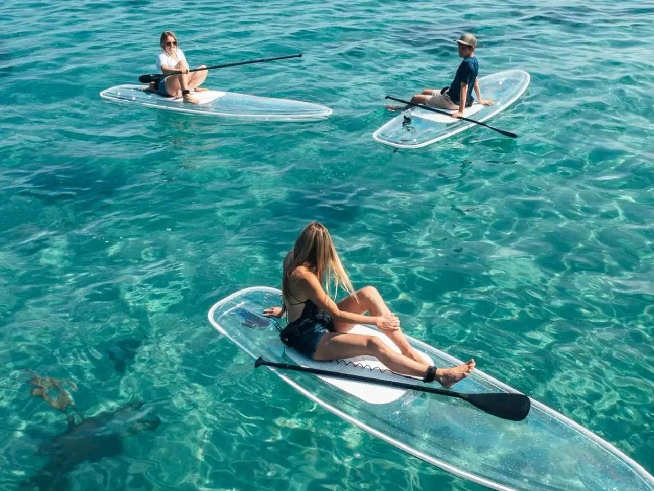 Billede 1 - Clear Paddleboard inkl. LED lys og taske