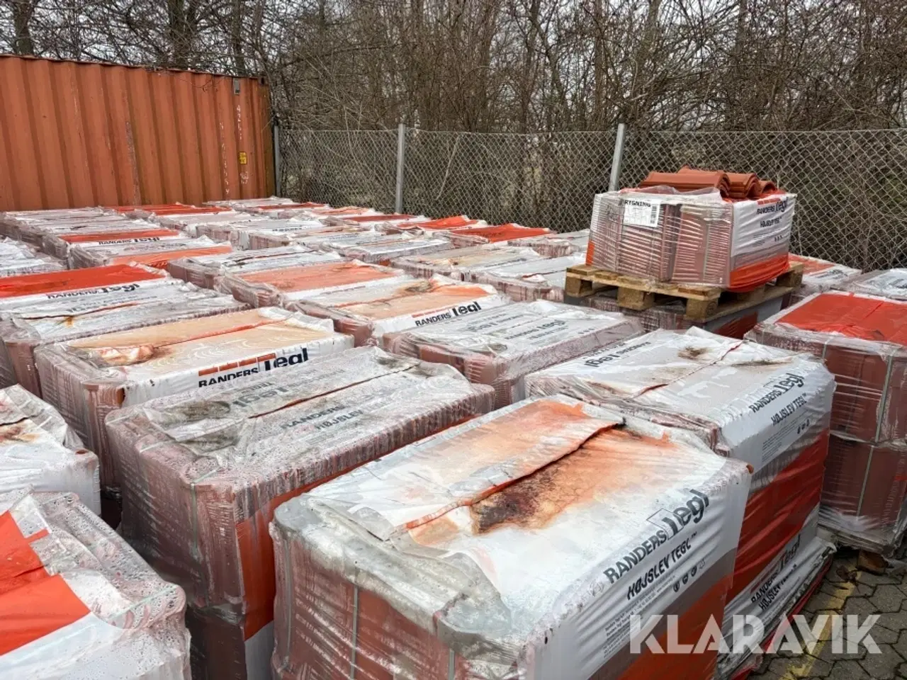 Billede 3 - Teglsten 26 paller a 210 styk Randers Tegl stor Hillerød fals rød