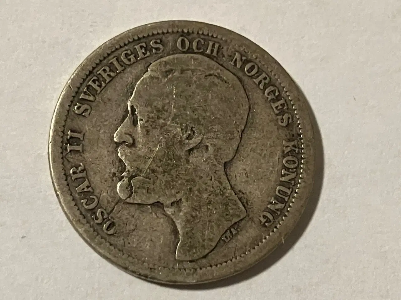 Billede 2 - 1 Krona 1880 Sweden - Silver
