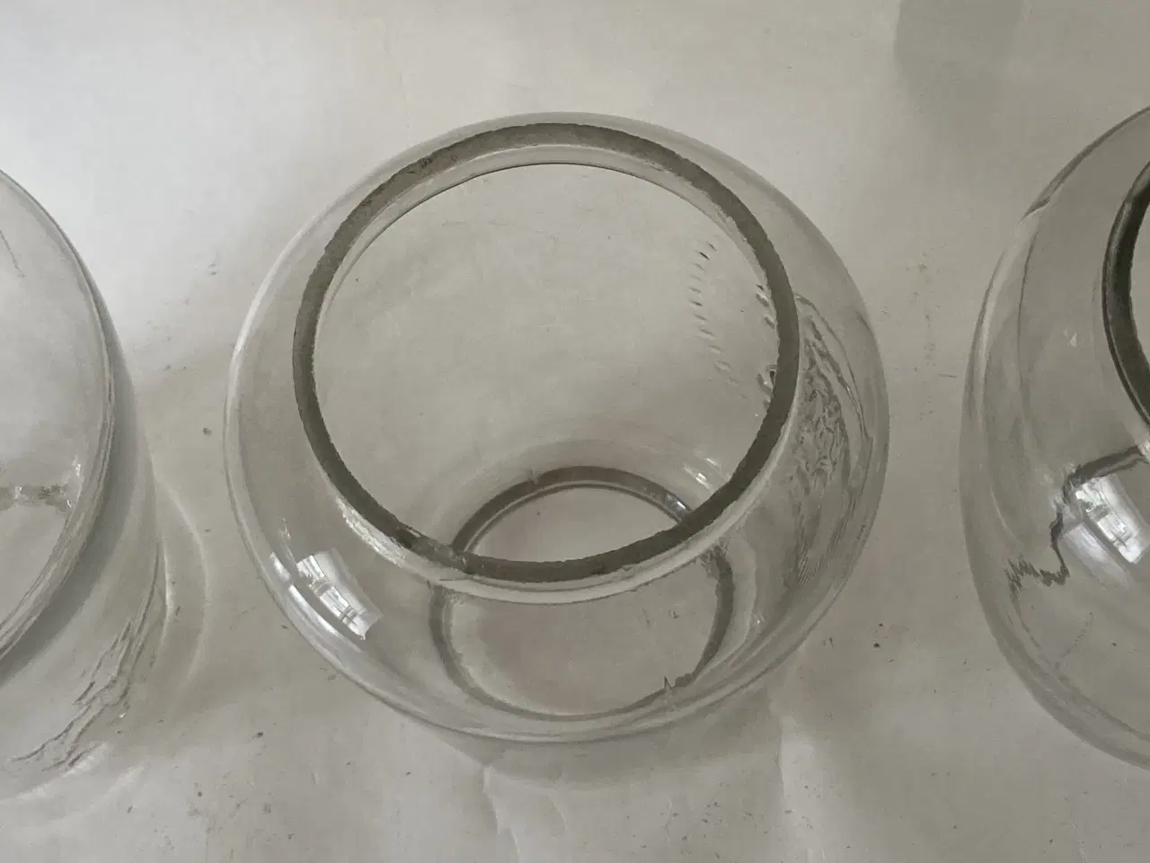 Billede 6 - 3 Flagermus lygte glas, ældre model.